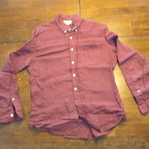 Taylor Stitch Casual Button-Down Shirt - Burgundy